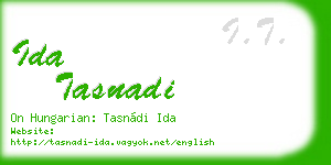 ida tasnadi business card